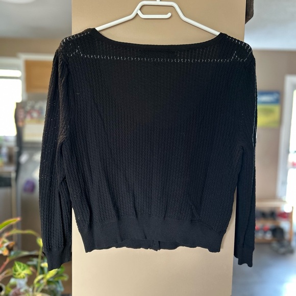 Nine West Elegant Black Knit Top - Picture 3 of 3
